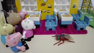 Свинка Пеппа в школе Кетбой спасает детей Peppa Pig at school Pj Masks Catboy saves kids