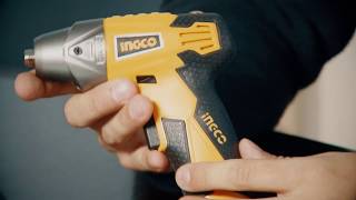 Распаковка электрической Li-Ion отвертки INGCO CS1836