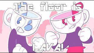 The floor is lava meme l Cuphead