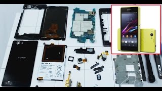 SONY Z1 compact D5503 как разобрать, ремонт, замена дисплея и сенсора