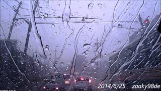 埼玉県朝霞市付近で大雨に遭遇 2014/6/25