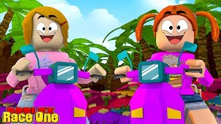 Roblox Escape Race Obby Molly Vs Daisy!