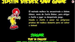 justin beiber saw game walkthrough