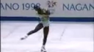 Surya Bonaly 1998 Olympics Backflip