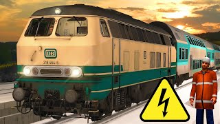OBERLEITUNGSSTÖRUNG: Stromausfall & BR 218 | TRAIN SIMULATOR 2020 | Moseltalbahn Koblenz - Trier