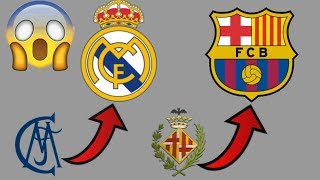 NO VAS A CREER COMO ERAN ANTES LOS ESCUDOS DE LOS CLUBES más GRANDES DEL MUNDO|ESCUDOS ANTES Y AHORA
