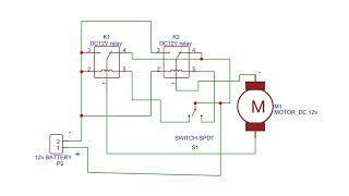 DC MOTOR F/R CONTROLLER USING RELAY