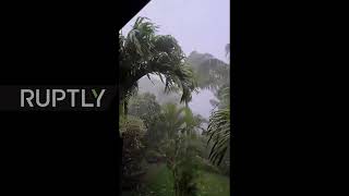 Reunion Island: Thousands without power as Cyclone Batsirai hits Grand Anse
