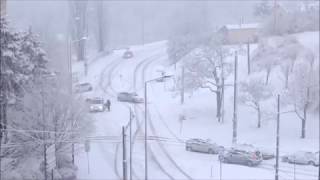 De la panique a Saint Etienne de  la neige a Saint Etienne