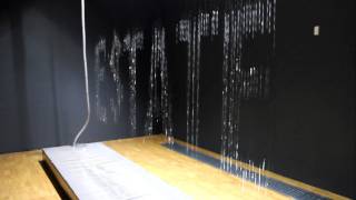 Инсталляция из воды Водопад, Таллин, Kumu Estonian Art Museum.