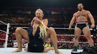 Rusev vs Mark Henry | Lana Catfight Aftermatch 10 august 2015 WWE RAW