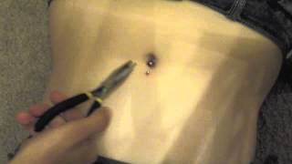 fake belly button peircing tutorial