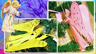 DIY Простой ангел за 5 минут  из бумаги.Новогодние поделки своими руками. Christmas angel