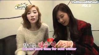 [ENG] Taeyeon and Seohyun's New Year gift to Huihoon