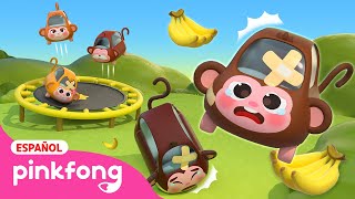 Cinco Monitos Saltando en la Cama | Bebé Auto | Pinkfong Juguetes