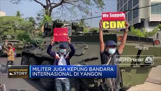 Tank Militer Meluncur, Myanmar Kian Mencekam