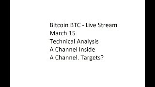 Bitcoin BTC - Live Stream March 15 Technical Analysis - A Channel Inside A Channel. Targets?