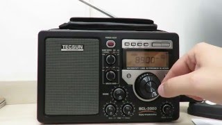 Rádio Tecsun BCL-3000 com Sintonizador Analógico e Display Digital AM/FM/SW Mundial