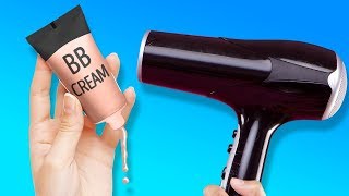 23 ASTUCES PRATIQUES AVEC UN SÈCHE CHEVEUX ET D’AUTRES OUTILS