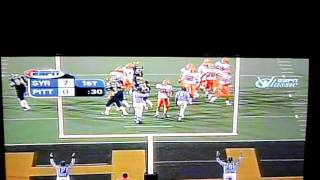 Troy Nunes - athletic QB - Syracuse @ Pitt 1999....Touchdown pass off a high-snapped FG attempt