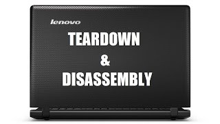 [How to] Lenovo ideapad 100 15IBY Teardown / LCD Cover Replacement