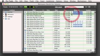 Using the Workspace in Pro Tools 11