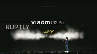 China: Xiaomi unveils new flagship smartphone Xiaomi 12 in Beijing