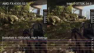 Radeon R7 260X: Battlefield 4 - AMD FX 6300 vs. Intel i7 3770K Frame-Rate Tests