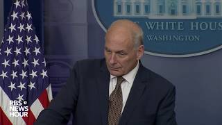 WATCH: Sarah Sanders, John Kelly hold White House news briefing
