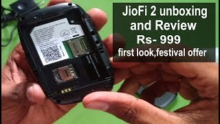 JioFi 2 150Mbps Wireless 4G Portable Data + Voice Device, unboxing and review, Rs-999 festive offer