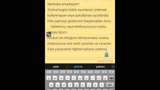 Androidteki tüm oyunlara hile yapma???