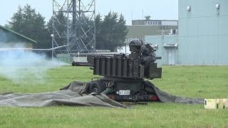 千歳基地航空祭2018年 VADS（20mm対空機関砲）空包弾装填～模擬対空射撃展示