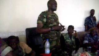 un vrai discours responsable,le commandant Wattao à la mairie d'Abobo