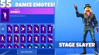 NEW! ROCK STAR SKIN! with 55 DANCE EMOTES! Fortnite Battle Royale
