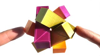 Японская головоломка на 3D принтере Как её собрать Star Puzzle 3d print #Shorts