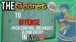 The Secret to Offense in NHL 18 (Puck Control, Breakout, and Zone Entry)