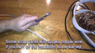How to Sort and Recycle Scrap Metal.  Tip #3 - Copper Wire