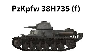 Мастерский бой на немецком легком танке 2-го уровня Pz.Kpfw. 38H 735 (f)