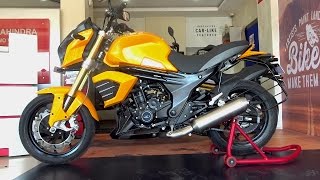 Mahindra Mojo Sunburst Yellow Walkaround 2017 #Bikes@Dinos
