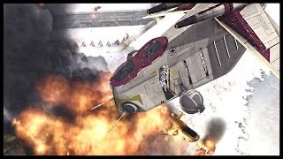 Clone LAAT Air Support - Defense of Rhen Var | Men of War Assault Squad 2 Star Wars Mod Gameplay