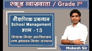 MUKESH PANCHOLI II MISSION INSTITUTE II SCHOOL MANAGEMENT II शिक्षक शिक्षा महाविद्यालय