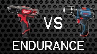 Milwaukee M12 BDD vs Bosch GSB 10,8-2-LI [12/10,8V Endurance Part 2]
