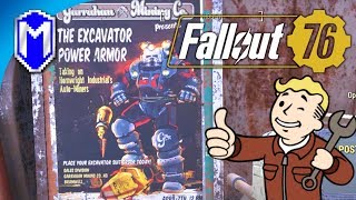 Getting The Excavator Power Armor Plans, Miner Miracles - Let's Play Fallout 76 PC Gameplay Ep 8
