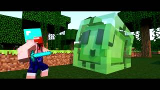 Hungry Slime - A Minecraft Animation | Голодный Слизень