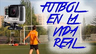 ¡Jugando al fútbol en la vida real! Golazos, paradas, fails...