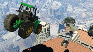 ГОНКИ НА ТРАКТОРАХ В НЕБЕ! (GTA 5 ONLINE ГОНКИ)