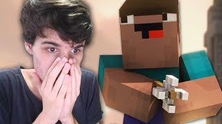 A MORTE DO NOOB DO MINECRAFT *MUITO TRISTE* | REAGINDO A ANIMAÇÃO !