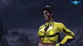 Mortal Kombat 9 (2011) grey jade,tanya jade and mileena fatality swap