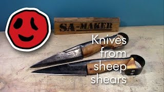 How to make a pair of knives from old sheep shears