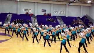 MJHS Jr Belles Pom Routine ( "Going In" by J Lo ) 2014 MHS Competition